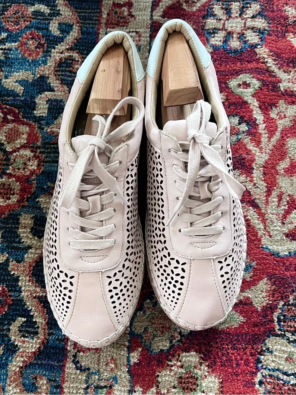 Marc Fisher Walden Espadrille Sneaker 8M PINK MSRP $150 EUC